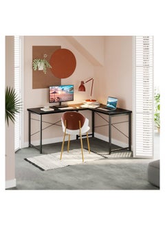 AGD Multi-use L-shaped computer and study desk for home, office and work, Black color  - Image 3