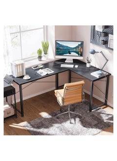 AGD Multi-use L-shaped computer and study desk for home, office and work, Black color  - Image 4