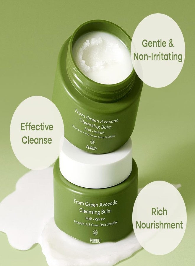 PURITO From Green Avocado Cleansing Balm 100ml / 3.38 fl. oz., Melt-In Moisture with Avocado Oil, Vegan, Cruelty-Free, Suitable for Dry Skin, Korean Skincare - Image 3