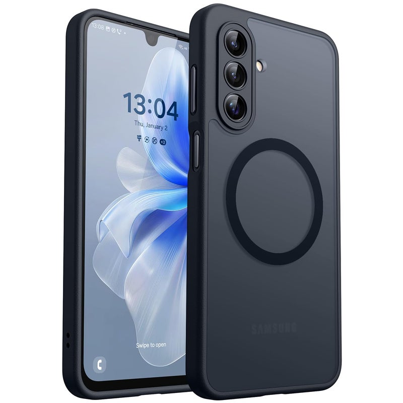 CANSHN Designed for Samsung Galaxy A17-5G Case [Full Camera Protection] [Compatible with Magsafe] Translucent Matte Back Protective Phone Cover, Black - Image 1