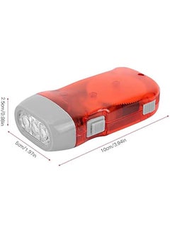 Generic LED Torch Emergency Flashlight Lamp,Hand Crank Flashlight, Outdoor Mini Manual Hand Crank Torch for Camping Home Car Emergency Survival Gear Self Powered Charging Torch Dynamo, Flashlight Hand C  - Image 5
