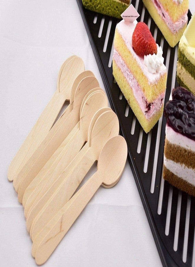Happy Space Disposable Wooden Spoons, 140 mm, 100 Pieces (Pack of 1), Eco-Friendly, Biodegradable Cutlery, for Home Use, Party, Events - Image 5