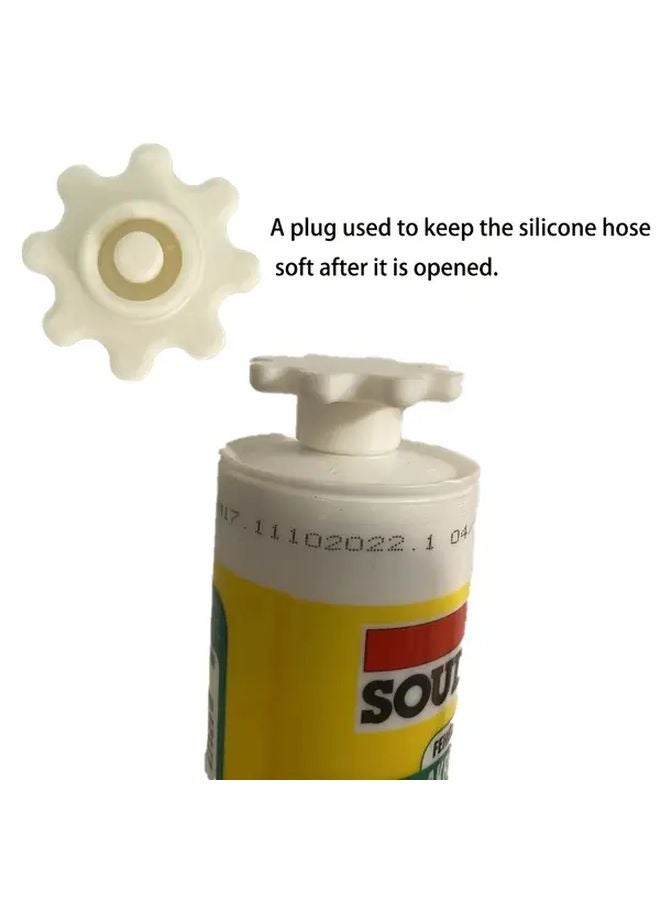 White Silicone Hose Connector Plug Leak Proof Easy Installation For Plumbing Hydraulic Systems - Image 2