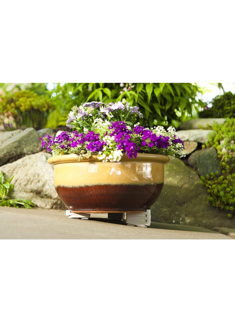 Bosmere Bosmere Pot Toes Plant Pot Risers for Indoor and Outdoor Prevent Stains and Rotting on Wood Cement and Tile  Dark Gray Pack of 12  - Image 3