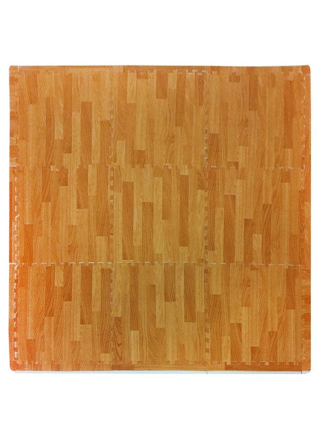 Tadpoles Tadpoles 9 Tile Natural Wood Grain Playmat | Interlocking Tiles with 12 Border Pieces | Soft EVA Foam | Safe & Durable | Total Floor Coverage 38” x 38” | for Kids & Adults | Oak  - Image 1