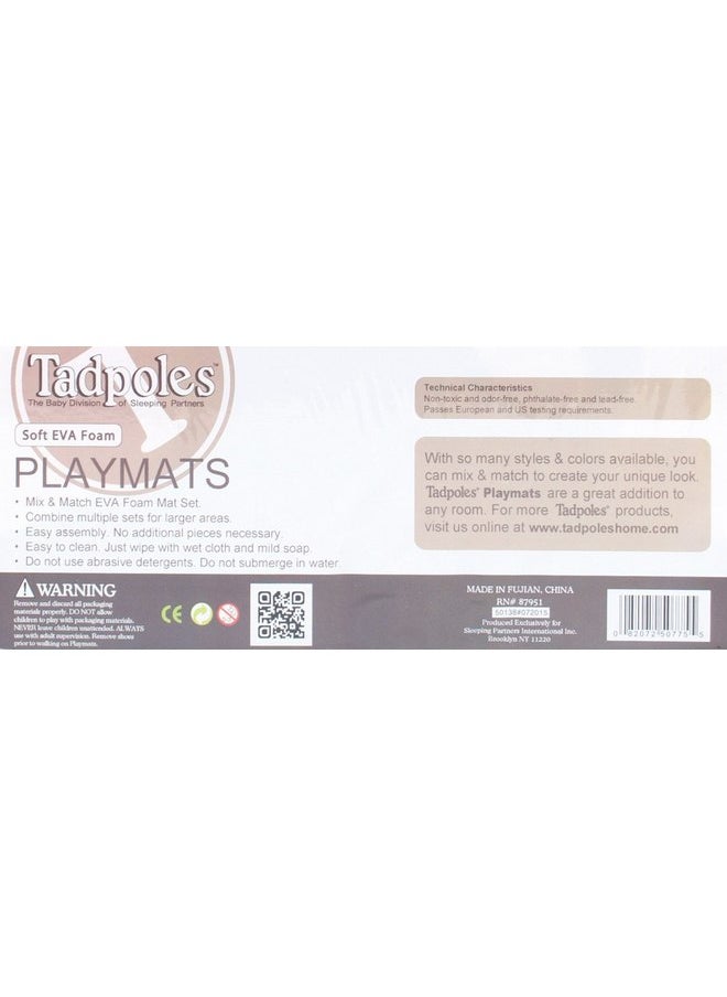 Tadpoles Tadpoles 9 Tile Natural Wood Grain Playmat | Interlocking Tiles with 12 Border Pieces | Soft EVA Foam | Safe & Durable | Total Floor Coverage 38” x 38” | for Kids & Adults | Oak  - Image 4