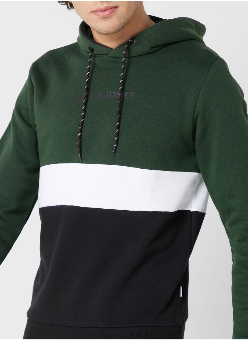 JACK & JONES - Color Block Hoodie - Image 1