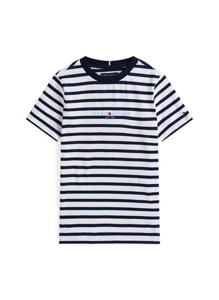 TOMMY HILFIGER - Kids Stripe T-Shirt & Shorts Set - Image 1