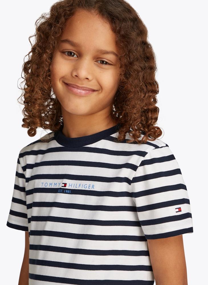TOMMY HILFIGER - Kids Stripe T-Shirt & Shorts Set - Image 1