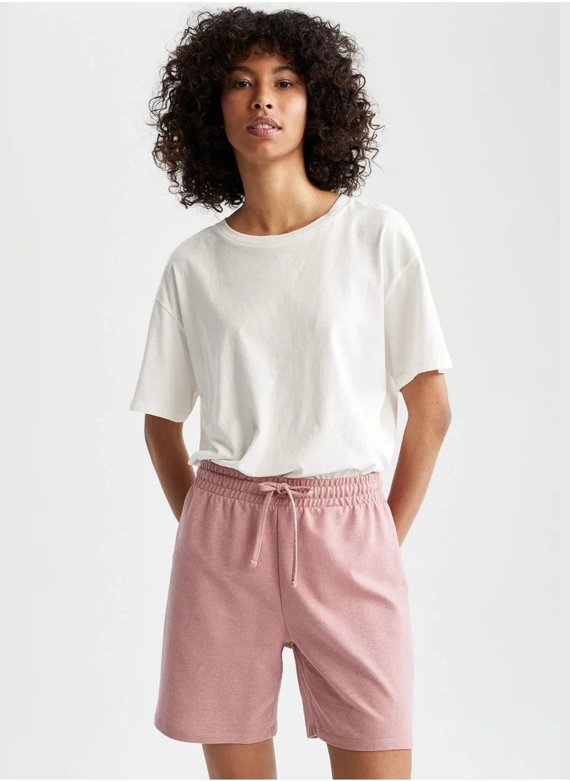 DeFacto Relaxed Fit Bermuda Shorts With Drawstring