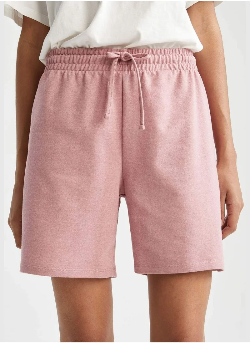 ديفاكتو Relaxed Fit Bermuda Shorts With Drawstring