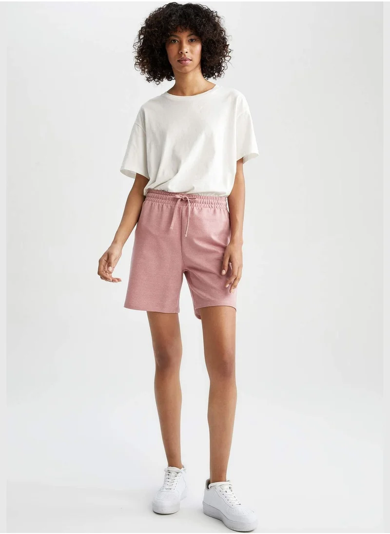 ديفاكتو Relaxed Fit Bermuda Shorts With Drawstring