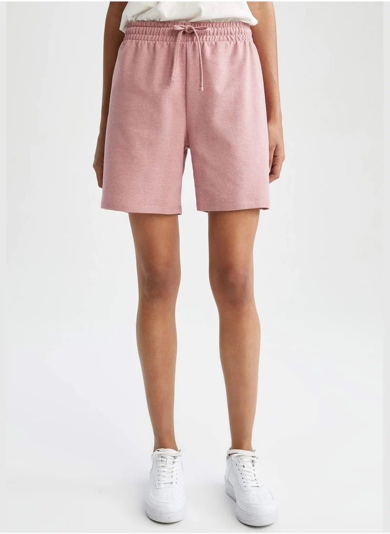 ديفاكتو Relaxed Fit Bermuda Shorts With Drawstring