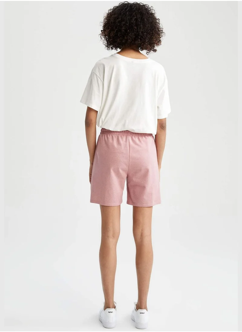 ديفاكتو Relaxed Fit Bermuda Shorts With Drawstring