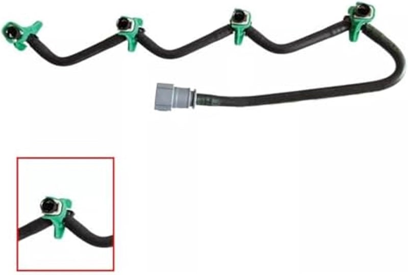 QASULER Fuel Injector Leak Off Return Pipe Hose - Image 4
