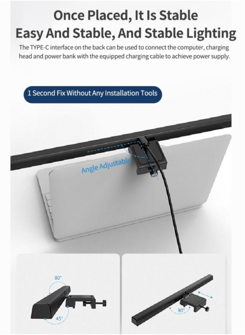 أوكاسا - USB بالطاقة الكمبيوتر مراقب ضوء الكمبيوتر المحمول للمكتب / المنزل / الألعاب / مكتب مكتب مع سطوع قابل للتعديل / اللون - Image 1