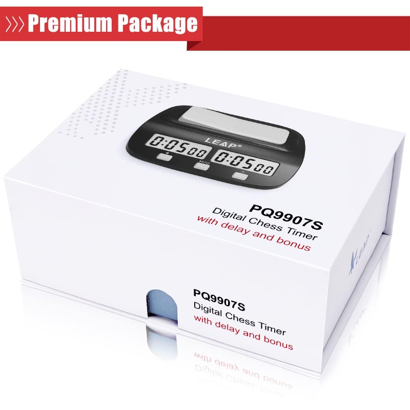 LEAP Chess Clock Digital Chess Timer Professional for Board Games Timer with Alarm Function (Official Store) 9903a - Image 4