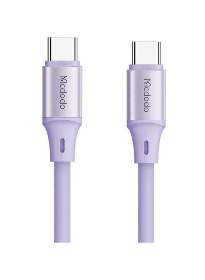 CHARGER CABLE CA-2213 TYPE-C TO TYPE-C PD 65W 3A 1.2 M - Purple