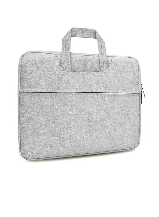 13.3 Inch Laptop Bag 360° Protective Laptop Sleeve Case Waterproof Computer Carrying Bag with Portable Handles Traveling Briefcase for HP Dell Acer Asus Lenovo MacBook Grey - Image 1