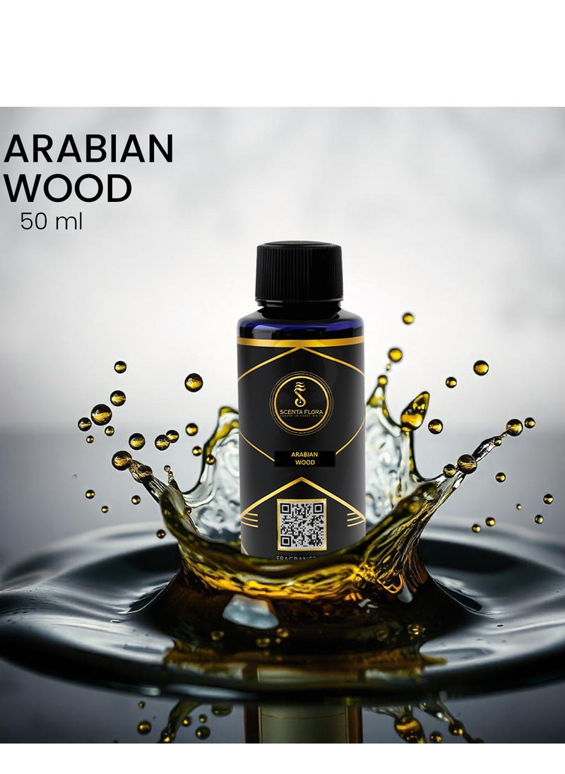 سينتا فلورا زيت عطر الناشر Arabian Wood - رائحة مهدئة ومُعالجة ومُريحة لأجهزة التعطير - علاج عطري (50 مل)  - Image 4