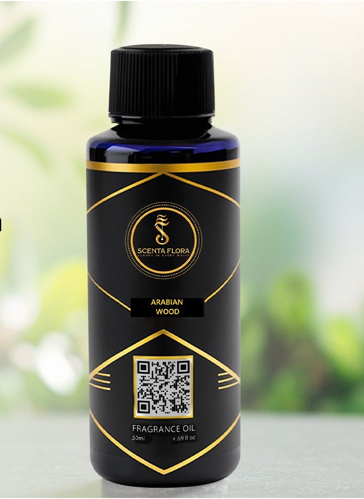 سينتا فلورا زيت عطر الناشر Arabian Wood - رائحة مهدئة ومُعالجة ومُريحة لأجهزة التعطير - علاج عطري (50 مل)  - Image 5