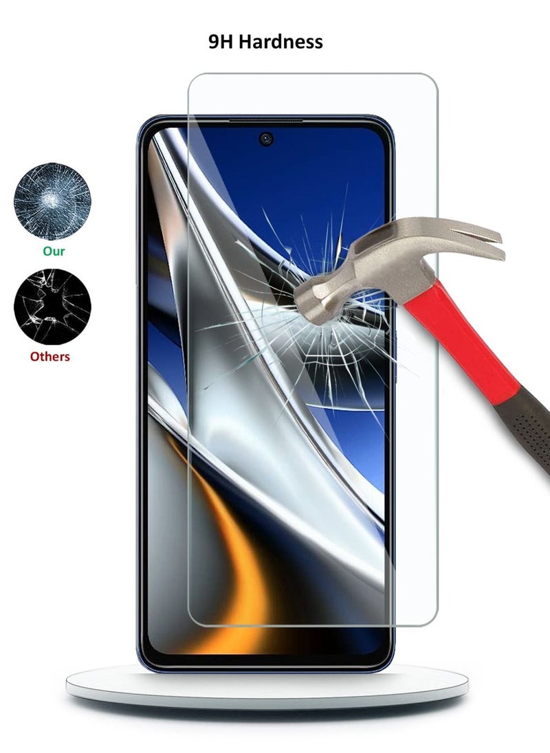 Techie Techie Anti Reflection Anti Bubbles 9H Hardness HD Tempered Glass Screen Protector For Xiaomi Poco X4 Pro 5G  - Image 5