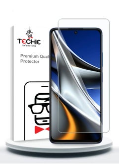 Techie Techie Anti Reflection Anti Bubbles 9H Hardness HD Tempered Glass Screen Protector For Xiaomi Poco X4 Pro 5G  - Image 1