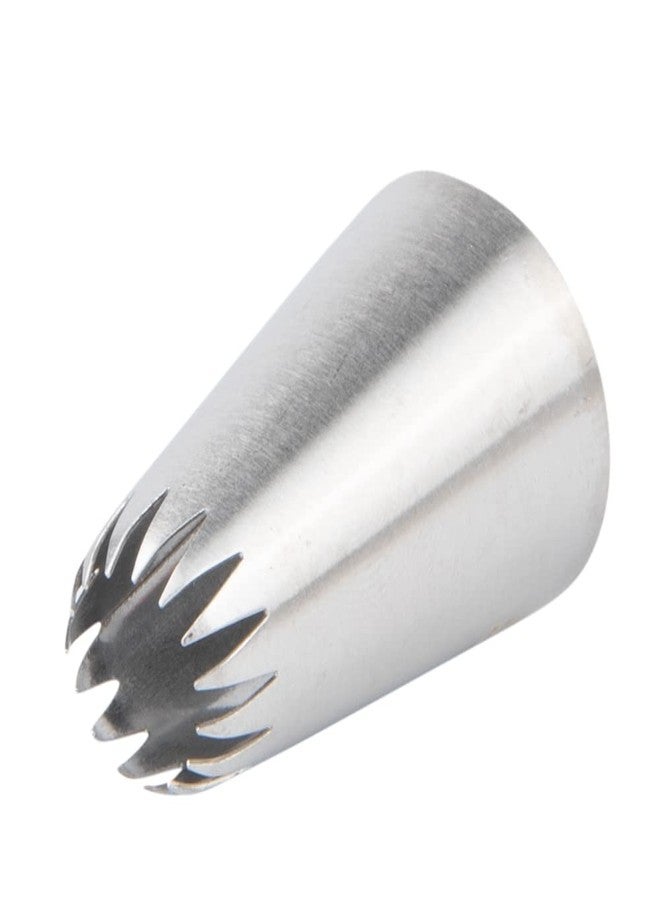 Restaurantware Pastry Tek Piping Tip 1 Open Star Decorating Tip - #6B Dent-Resistant Stainless Steel Icing Tip Dishwasher-Safe Decorate Cupcakes Cakes or Cookies - Image 1