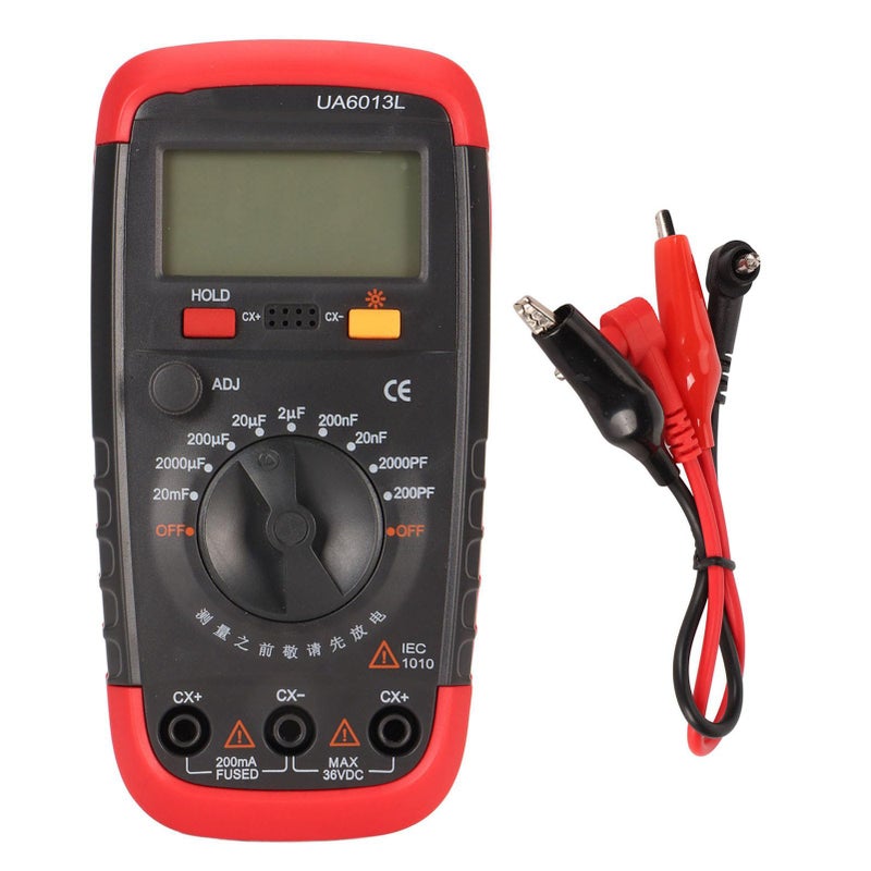 Digital Capacitance Meter Large LCD Backlit Tester 0 1pF to 20000uF High Accuracy - Image 2