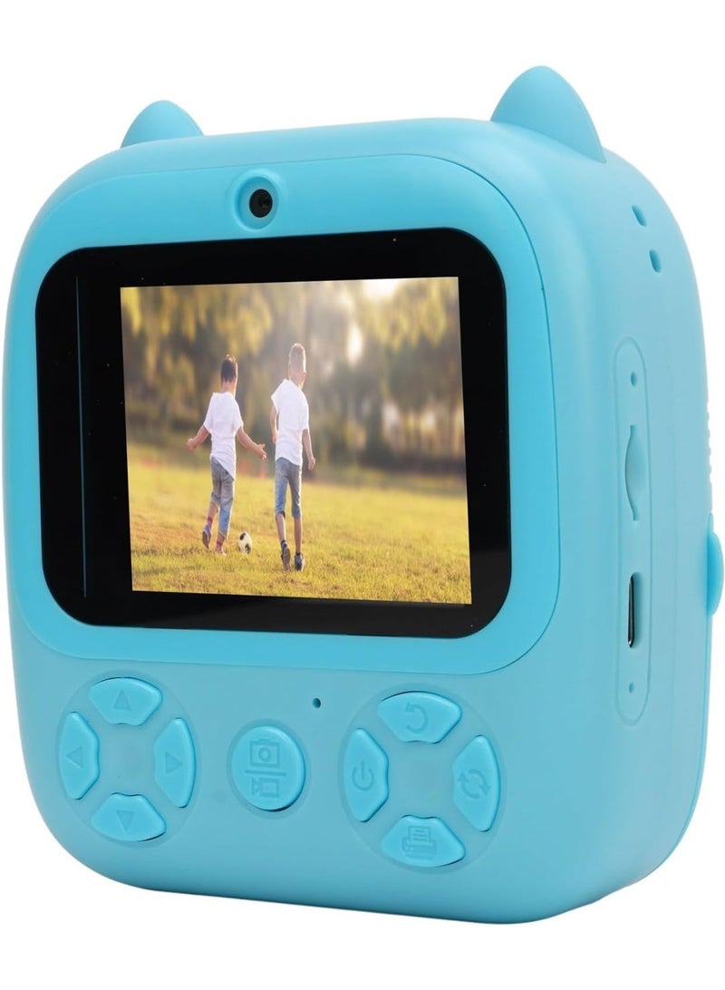 Portable Instant Print Camera for Kids, 2.4" Screen, 1080P Video, Games & MP3 Player, Voice Control, Type-C Charging, Includes 3 Paper Rolls – Fun Gift for Boys & Girls - Image 4
