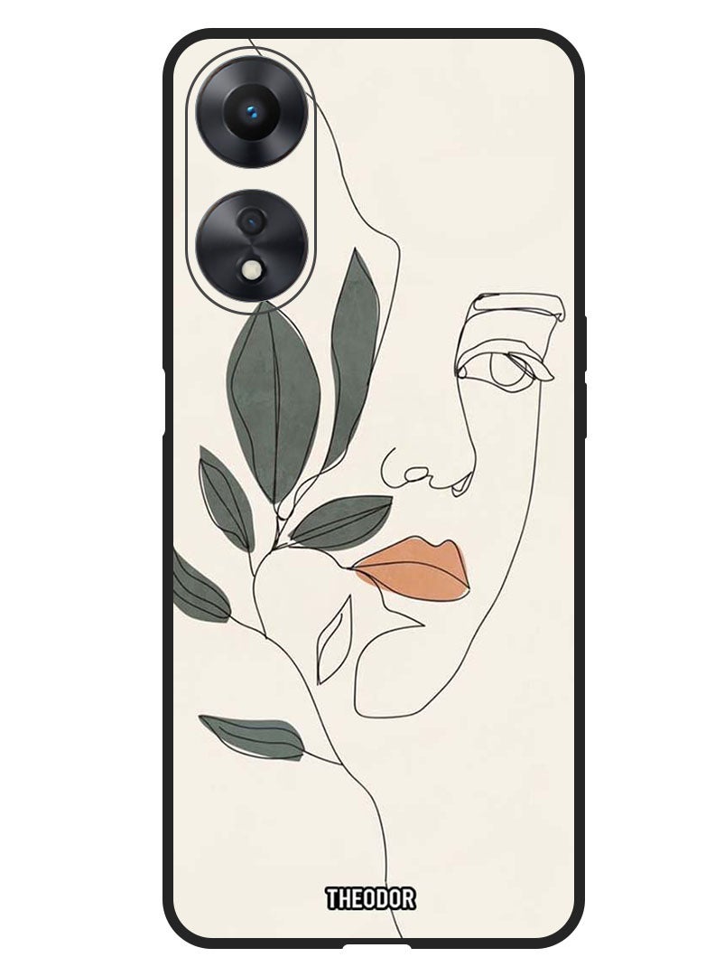 Theodor Protective Case Anti Scratch Shock Proof Bumper Cover For Oppo A1 5G Girl Art - Image 1