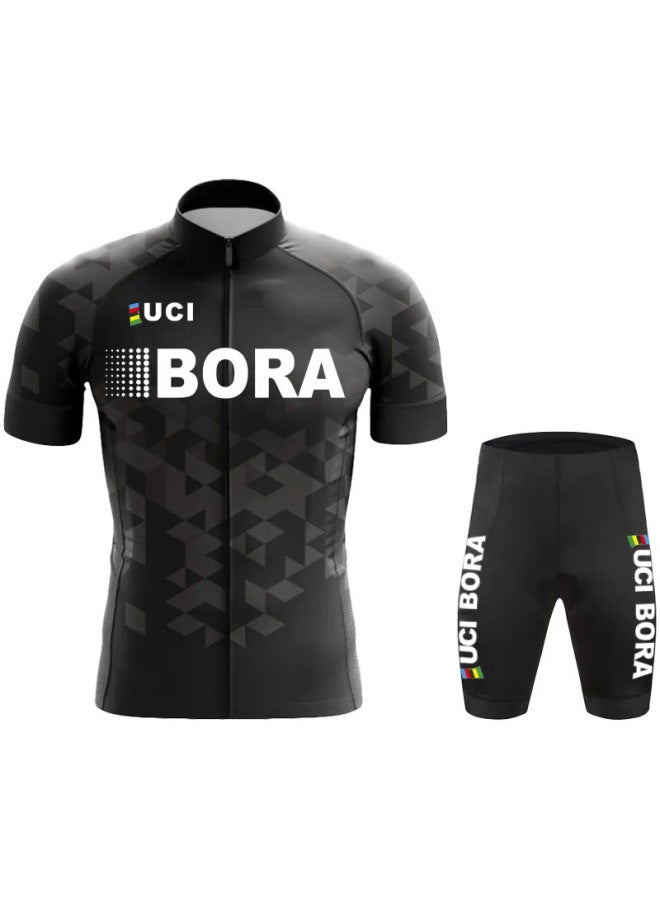 Cycling Clothing Bora Tour De France Cycling Road Bike Short-sleeved Suit Sweat-wicking And Moisture-absorbent Event Cycling Clothing