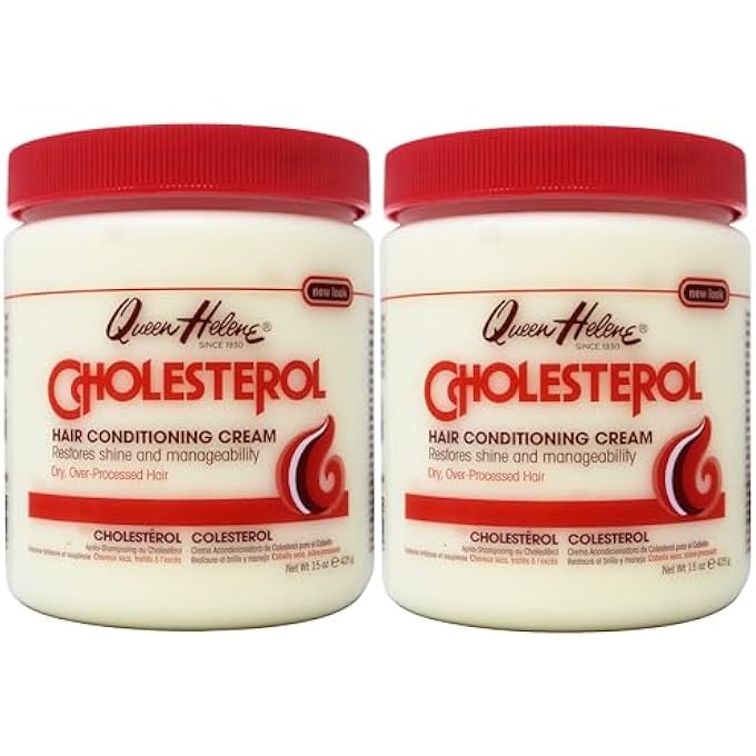 Queen Helene CHOLESTEROL CREAM HAIR CONDITIONING 15OZ (PACK OF 2) - Image 1