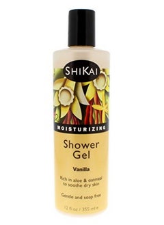SHIKAI Daily Moisturizing Shower Gel Rich In Aloe Vera & Oatmeal That Leaves Skin Noticeably Softer & Healthier Relief For Dry Skin Gentle Soapfree Formula (Vanilla 12 Ounces)  - Image 1