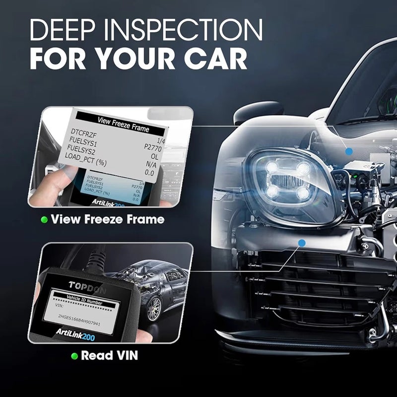 Topdon ArtiLink200 OBD2 Code Reader For Cars - Image 3
