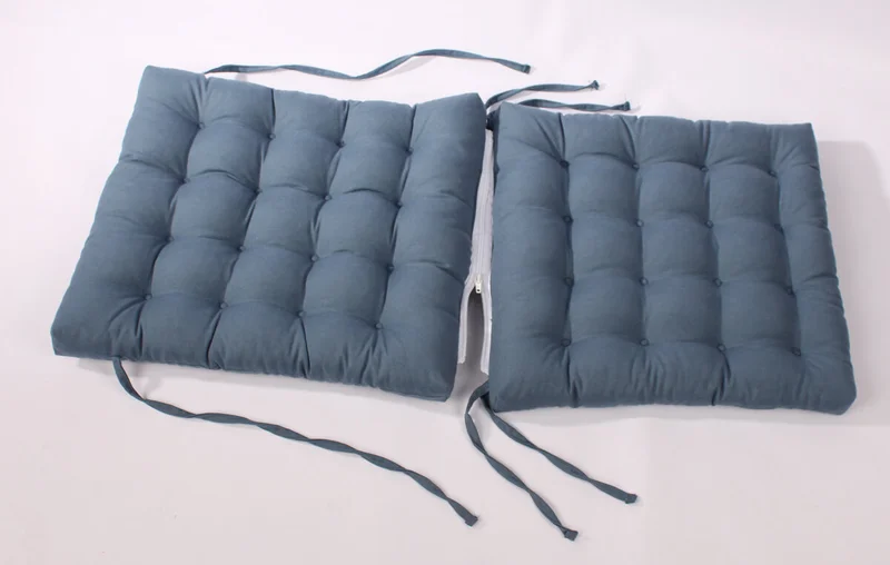 Altın Pamuk Altınpamuk Lux Fluffy Rattan Lotus Chair Cushion 43 x 93 cm. Petrol