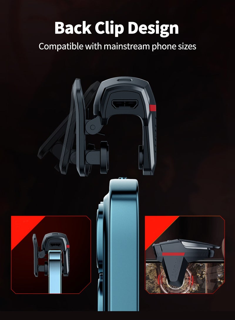 Pxnest 2 Pack Mobile Game Triggers, 4-Finger Gaming Controller, Plug & Play for PUBG, iPhone & Android - Image 4