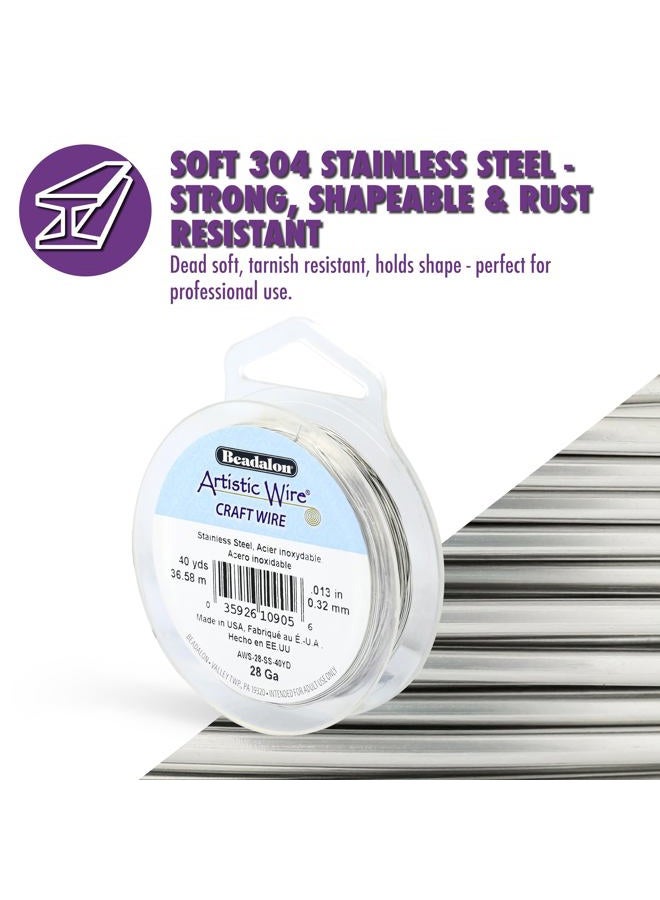 Artistic Wire 20 Gauge Stainless Steel Craft Jewelry Wrapping Wire Wire, 15 yd - Image 2