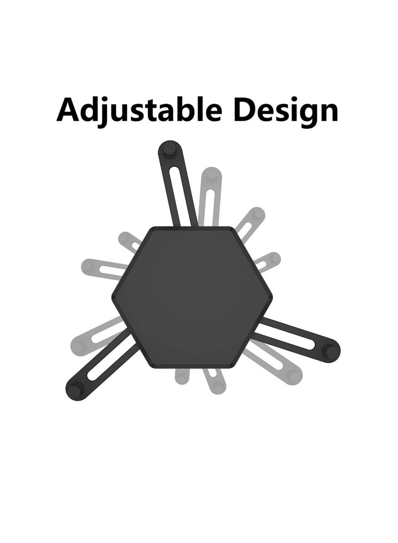 SOLARAE حامل أكواب القهوة 6 قطع، منظم أكواب القهوة القابل للتكديس، منظم أكواب المشروبات القابل للتعديل، منظم تخزين أكواب المطبخ القابل لإعادة الاستخدام لتوفير مساحة في الخزانة - Image 5