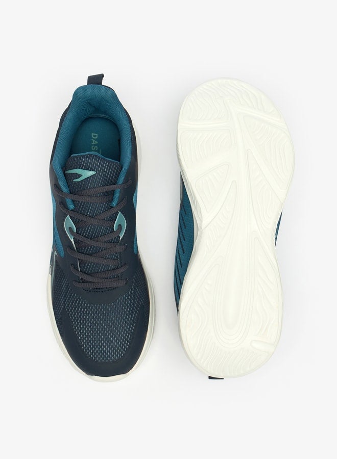 Dash Men's Colourblock Sports Shoes with Lace-Up Closure - Image 3