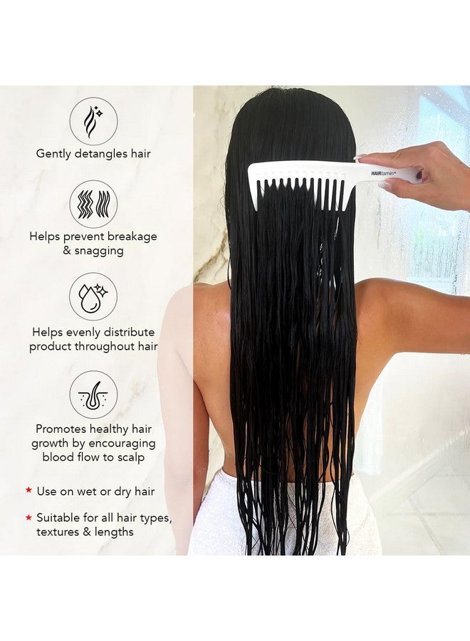 Hairtamin Advanced Vegan Biotin Supplement Pack | Hair, Skin & Nail Vitamins with Gentle Detangling Comb to Promote Growth & Thickness - Image 4