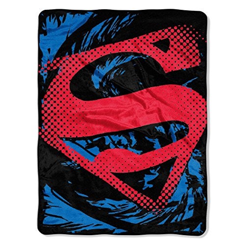 Northwest DC Comics Superman, "Super Rip Shield" Micro Raschel Throw Blanket, 46" x 60", Multi Color, 1 Count - Image 5