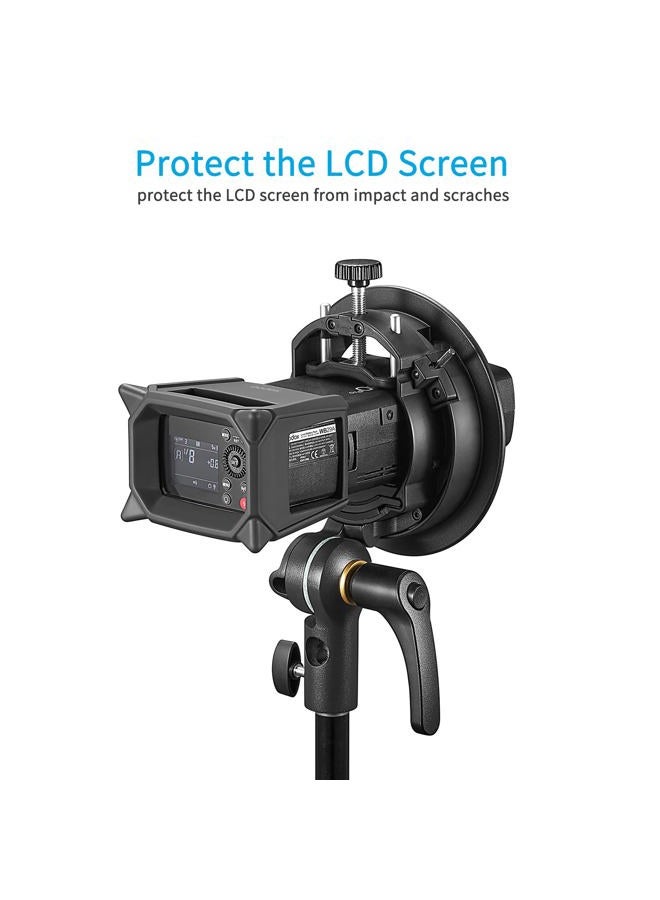 Godox AD200PRO-PC Silicone Fender Protect Case for AD200Pro AD200Pro II Flash Light Screen Protection - Image 2