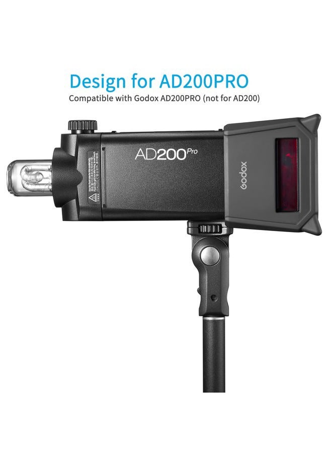 Godox AD200PRO-PC Silicone Fender Protect Case for AD200Pro AD200Pro II Flash Light Screen Protection - Image 4