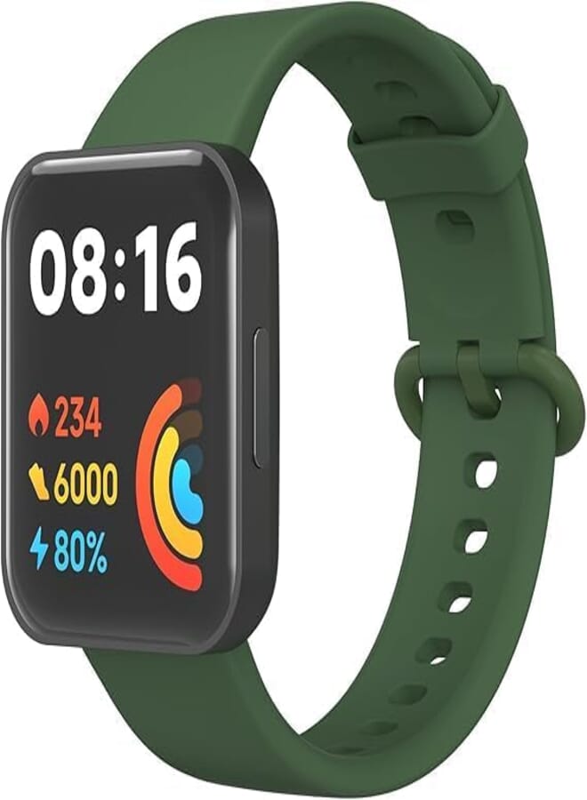 Next Next Store Sport Band Compatible with MI Watch Lite 2, Soft Silicone Wristband Strap - Men Women