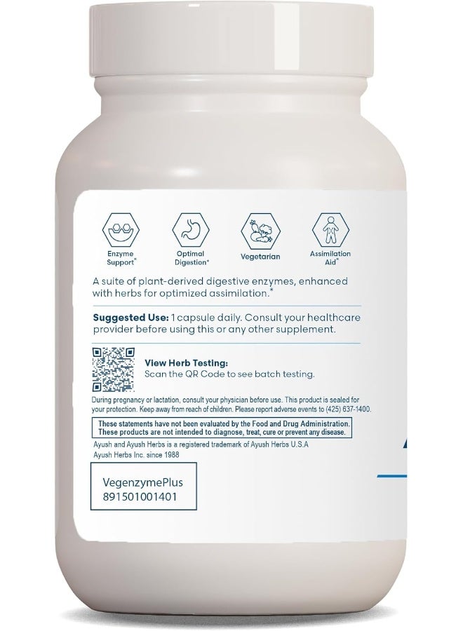 Ayush Herbs - Vegenzyme 90 vcaps [Health and Beauty] - Image 4