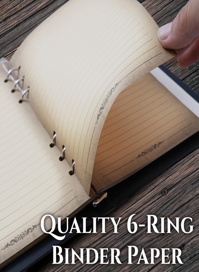 Soar Forge StoryForge Binder Refill: A5 DND Notebook Journal Paper - 100 Sheets (200 Pages) with Ring Holes & Immersive Parched Border Print - Image 5