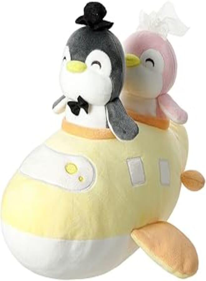 Miniso Travel Series Wedding Dress Penguin Airplane Plush Toy