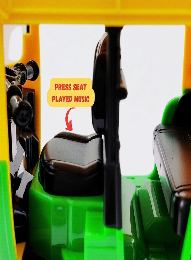 Space Enterprises Auto Rickshaw Toy,with Pull Back Action City Traffic Vehicles Public Transport Toy with Light and Sound for Boys and Girls, Green Colour (Pack of 1) - Image 3