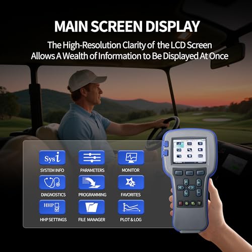 CIRFREETION 1313-4331 Handheld Programmer, 1313-4431 1313-4401 OEM Dealer Access Level Handset Programmer, Universal Diagnostic & Programming Tool for Curtis Controllers, Compatible with Forklifts, Golf Carts AWP - Image 3